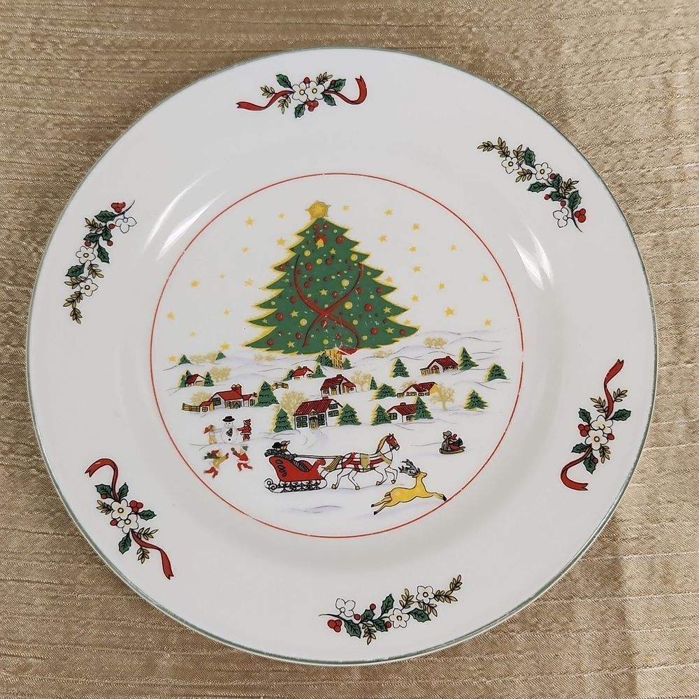 Panstone Christmas Salad Plate 7.5"
